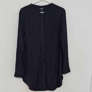 Roots Charcoal Button-Up Shirt/Dress